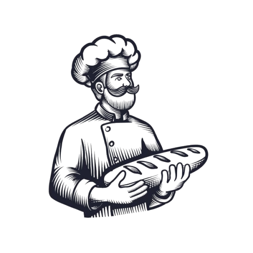 Boulanger artisan au travail